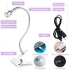 Saviland Mini Nail LED Lamp – Flexible Rotatable USB Quickly Nail Dryer Gel X Lamp for Nails with Securing Clip Led Light for Nails for Curing Gel Polish U V Nail Gels Manicure DIY