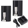 2-Pack Batteries with Charger Station for Ring Video Doorbell 2/3/3 Plus/4, Spotlight Cam, Stick Up Cam and Peephole Cam Indoor