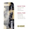 Kent OT TW 4.5" Fine Tooth Comb and Wide Tooth Comb Pocket Comb - Handmade Hair Comb for Men for Hair Combs, Beard Comb and Mustache Comb - Combs for Women and Kids, Saw Cut and Hand Polished