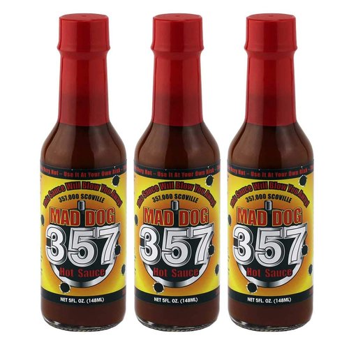 Mad Dog 357 Hot Sauce 5oz, 3 pack