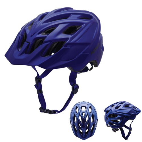 Kali Protectives Chakra Solo Half Size Cycling Helmet, Solid Blue, S/M