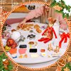 Kajaia 30 Pcs Christmas Elf Accessories Mini Elf Doll Baker Outfit Set Include Baking Apron and Hat Miniature Rolling Pin Flour Egg Bowl Cookie Tray Whisk, Doll is Not Included (Gingerbread Man)
