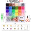 Redtwo 4200 Pcs Clay Beads Bracelet Making Kit, Friendship Preppy Flat Polymer Heishi Beads Jewelry Kits with Charms, Gifts for Teen Girls Crafts for Girls Ages 8-12 (4200pcs 24colors)