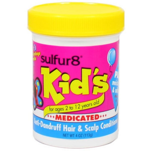 Sulfur8 Kid's Medicated Anti-Dandruff Hair & Scalp Conditioner, 4 oz (Pack of 3)