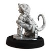 Stonehaven Miniatures Female Teifling Fighter Miniature Figure, 100% Pewter Metal - 22mm Tall - (for 28mm Scale Table Top War Games) - Made in USA