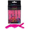 Framar Gator Grips Pink Hair Clips for Styling - Hair Clips For Women, Alligator Clips for Hair, Crocodile Clips for Hair Styling – Sectioning Clips For Hair, 4 Count Rubberized