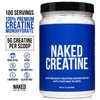 NAKED Pure Micronized Creatine Monohydrate Powder - Unflavored, 500g, 1.1lb Bulk - Vegan, Non-GMO, Gluten-Free, Soy-Free, No Fillers, Supports Muscle Growth & Strength - 100 Servings