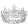 Vofler Glinda The Good Witch Crown, Princess Diaries Costume Tiara for Women Silver Coronas para 15 Años Hair Accessories Cake Topper for Bride Girl Party Quinceanera Prom Wedding Birthday Pageant