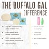 Buffalo Gal Grassfed Beauty - MSM Shampoo Bar + Hyaluronic Hair Conditioner Bar, Solid Bar Shampoo and Conditioner for Hair Growth, Non-Soap, For All Hair Types, Unscented, Set of 2