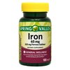Spring Valley - Iron 65 mg, 100 Tablets