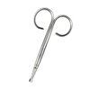 Rubis Duck Stainless Steel Scissors for Precise Nose and Ear Hair, 1F003, Made in Switzerland, Silver