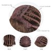 HSPJHTM Bob Wig, Brown Short Wigs Flame Retardant 14" Straight Silky Fluffy Womens Hair Wigs Synthetic Black Wig With Bangs Girl Cosplay Colorful Blonde Women Daily Much Colors (Free Wig Cap)