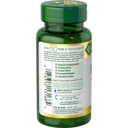 Nature's Bounty Super B Complex with Folic Acid Plus Vitamin C Tablets - 150 ct, Pack of 2