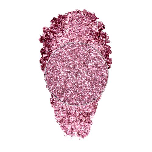 Fillwie Pink Glitter Eyeshadow Magnetic Pan - High Pigmented Fine Sparkly Single Eyeshadow, Metallic Face Glitter Rave, Glossy Korean Eyes Makeup Product (Bubblegum Bling)