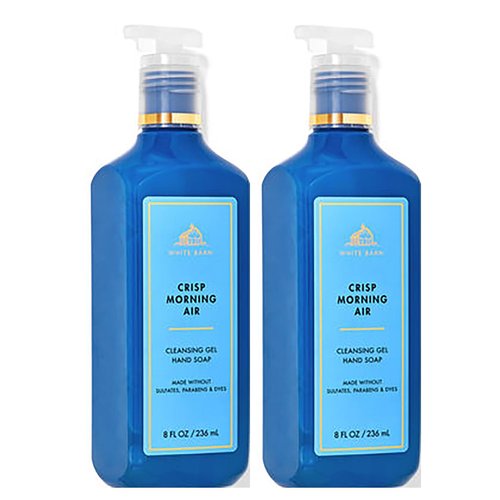 Bath & Body Works Crisp Morning Air Hand Soap, Cleansing Gel, 8 Fl Oz (Pack of 2) (Crisp Morning Air)