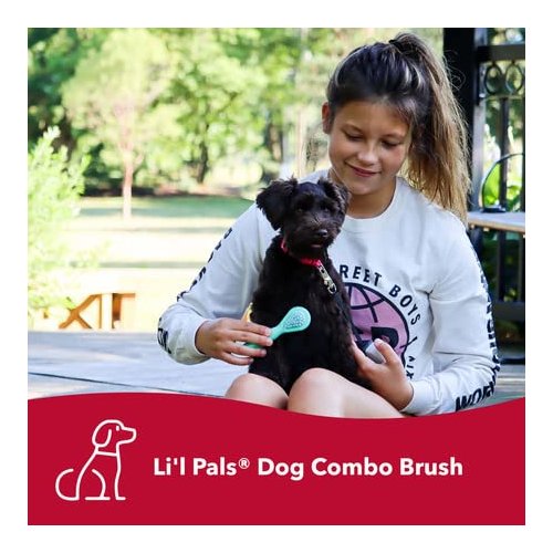 Coastal Pet Li'l Pals Dog Combo Brush - Dog Grooming Brush for Small Dogs - One Size
