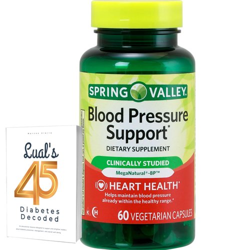 Spring Valley Blood Pressure Support, 60 Capsules. includes | from A to Zinc with LUAL|