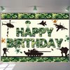 Army Birthday Party Decorations ,Camouflage Party Decorations,Include Camo Happy Birthday Backdrop Banner Military Camo Balloon Garland Arch Kit for Boys Adult Men Birthday Party Supplies (Green)