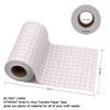 Clear Vinyl Transfer Paper Tape Roll 6" x 50 Feet Clear w/Red Alignment Grid - Application Transfer Tape Perfect for Self Adhesive Vinyl for Signs Stickers Decals Walls Doors & Windows
