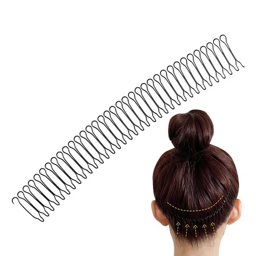 U Shape Hair Finishing Fixer Comb - Bangs Holder Styling Tool | Wire Twist Bridal Wedding Veil Comb | Hair Bangs Accessories for Face Washing, Shower and Facial