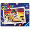 Ravensburger CreArt Majestic Tiger Paint by Numbers Kit for Kids - Painting Arts and Crafts for Ages 11 and Up