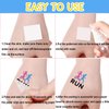 144 PCS Running Temporary Tattoos Stickers, Running Marathon Sport Party Favors Supplies Birthday Party Decorations Gifts for Runners Kids Teens Boys Girls, 24 Sheets
