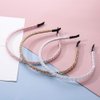 Xiwstar 6Pcs Crystal Beads Headbands Bling Rhinestone Hairband Hair Hoop Band Women Girls Hair Accessories