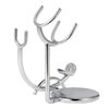 Shaving Razor and Brush Stand, Stainless Steel Shaving Razor Holder, Compatible with Long and Short Handle Safety Razor, Straight Razor and Barber Razor
