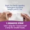 Tru Earth Compact Dry Laundry Detergent Sheets - Up to 64 Loads (32 Sheets) - Paraben-Free - Original Eco-Strip Liquidless Laundry Detergent, Travel Laundry Sheets - Lilac Breeze