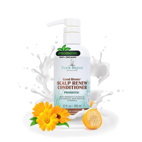 Bea's Bayou Dry Scalp Conditioner for Itchy Scalp Treatment - Anti Dandruff Conditioner With Probiotic Extracts - Itchy Scalp Relief, Dandruff Treatment | Seborrheic Dermatitis Conditioner - 12 Fl. Oz