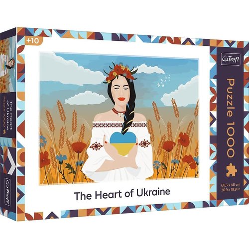Trefl Red 1000 Piece Puzzle - The Heart of Ukraine - Charity