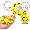 CRSUSUKJ 32 Pack Mini Emoticon Keychain Plush(16 expressions), Cute Keychain, Party Favors for Kids, Keychains, Valentine's Day Gifts/ Birthday Party Supplies, Emoticon Gifts Toys Carnival Prizes...