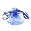 Bezall 50pcs 9.8 Inch Round Royal Blue Organza Bags, Small Mesh Bags Drawstring Gift Bags Baby Shower Wedding Party Favor Bags Jewelry Candy Pouches