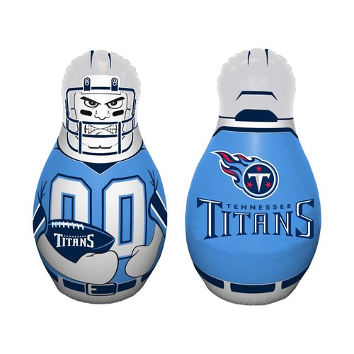 Fremont Die NFL Tennessee Titans Bop Bag Inflatable Tackle Buddy Punching Bag, Mini: 12" Tall, Team Colors
