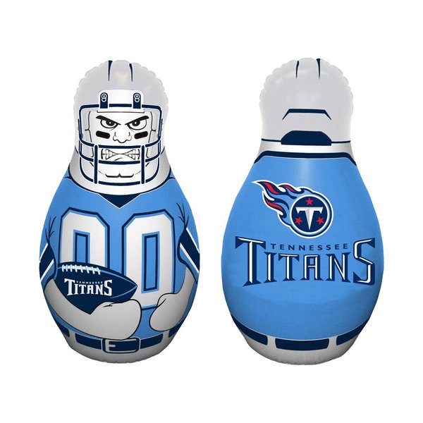 Fremont Die NFL Tennessee Titans Bop Bag Inflatable Tackle Buddy Punching Bag, Mini: 12" Tall, Team Colors