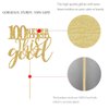 Gold Glitter 100 Never Looked This Good Cake Topper, Women Gold Happy 100th Birthday Cake Topper, Birthday Party Decorations, Supplies