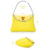 Topney Little Girls Princess Costume Accessories Set - with Princess Dress Up Handbag, Necklaces, Rings, Earrings (Yellow Heat)