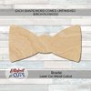Bowtie Wood Cutouts for crafts, Laser Cut Wood Shapes 5mm thick Baltic Birch Wood, Multiple Sizes Available