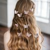 Butterfly Clips for Girls,20 Pcs Pink Hair Clips for Women,CUBACO Pretty Mini Butterfly Hair Clips for Girls and Women,Glitter Fairy Small Hair Clips,Cute y2k Accessories Clear Clips