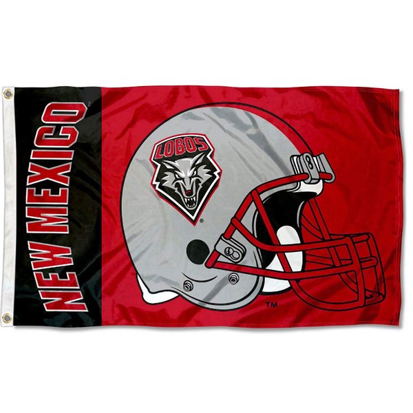 New Mexico Lobos Football Helmet Flag