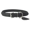 Genuine Leather Rolled Dog Collar 15"-18" neck size, Long Hair Dogs and Puppies