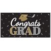 Congrats Grad Adventure Pack! Disposable Paper Plates, Banner, Napkins and Cups Set for 16