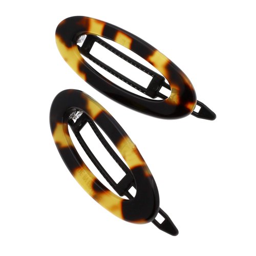 Camila Paris CP1993/2 French Hair Barrette Clip for Women, Handmade, Side Slide-in Metal-Free Closure Strong Hold Grip Hair Clips for Girls, No Slip Durable Styling Hair Accessories, Made in France