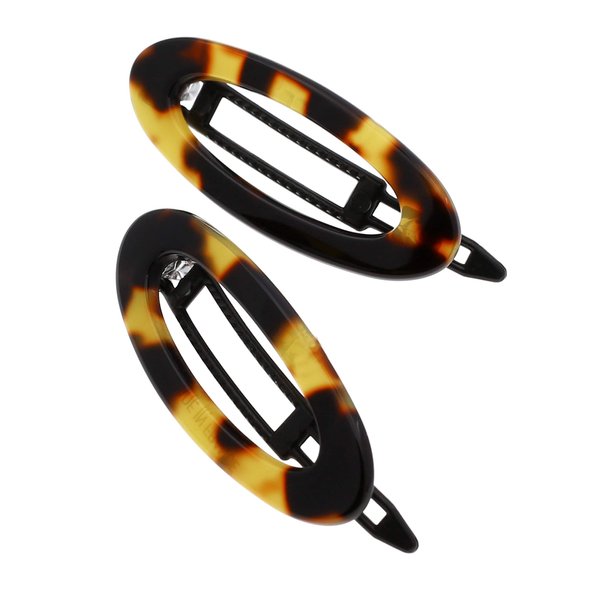 Camila Paris CP1993/2 French Hair Barrette Clip for Women, Handmade, Side Slide-in Metal-Free Closure Strong Hold Grip Hair Clips for Girls, No Slip Durable Styling Hair Accessories, Made in France