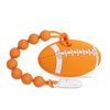 Baby Sports Ball Teething Toys,Food Grade Silicone Teether with One-Piece Pacifier Clip Holder,Shower Gift,Teething Pain Relief for 3 Months+ Boy and Girl,BPA Free,Freezer Safe. (American Football)