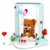 Nubee Valentine’s Brown Bear Building Toys Compatible for Lego, Cute Swing Bears Building Sets with Heart, Flowers, I Love You, Cupid's Arrow, Birthday Valentine Gifts for Boys Girls Aged 8+