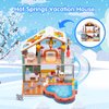 Sitodier Building Blocks Set Toy, 439pcs Hot Spring Vacation House Building Bricks Kit for Kids, Girls Boys Building Blocks Construction Educational Toys Nice Present for Kids Age 6 7 8 9 10 11 12