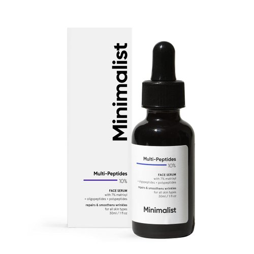 Minimalist Multi Peptide Night Face Serum for Anti Aging with Collagen Boosting | Reduces Wrinkle...