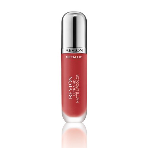 RevlonUltra HD Metallic Matte Liquid Lipcolor, Liquid Lipstick, Flare