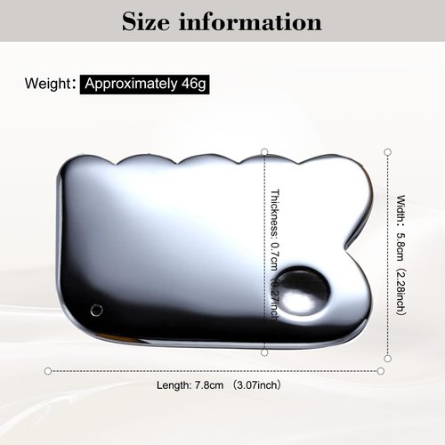 FSwsawX Terahertz Gua Sha Comb, Natural Terahertz Stone Scalp Massage Comb